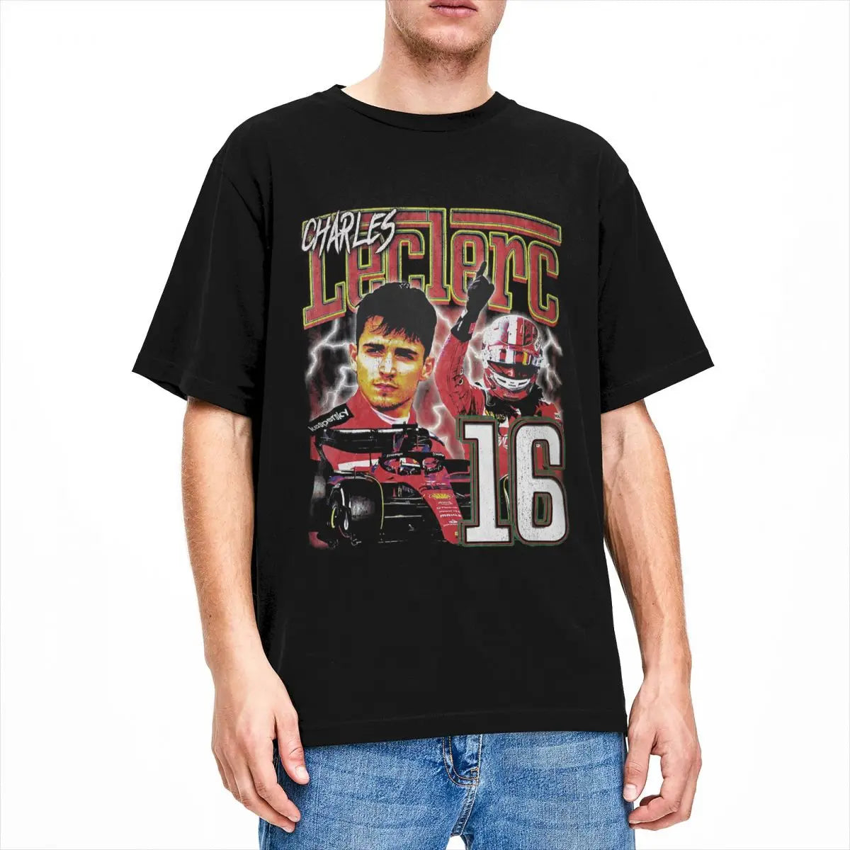 Charles Leclerc F1 90s Vintage T-Shirt