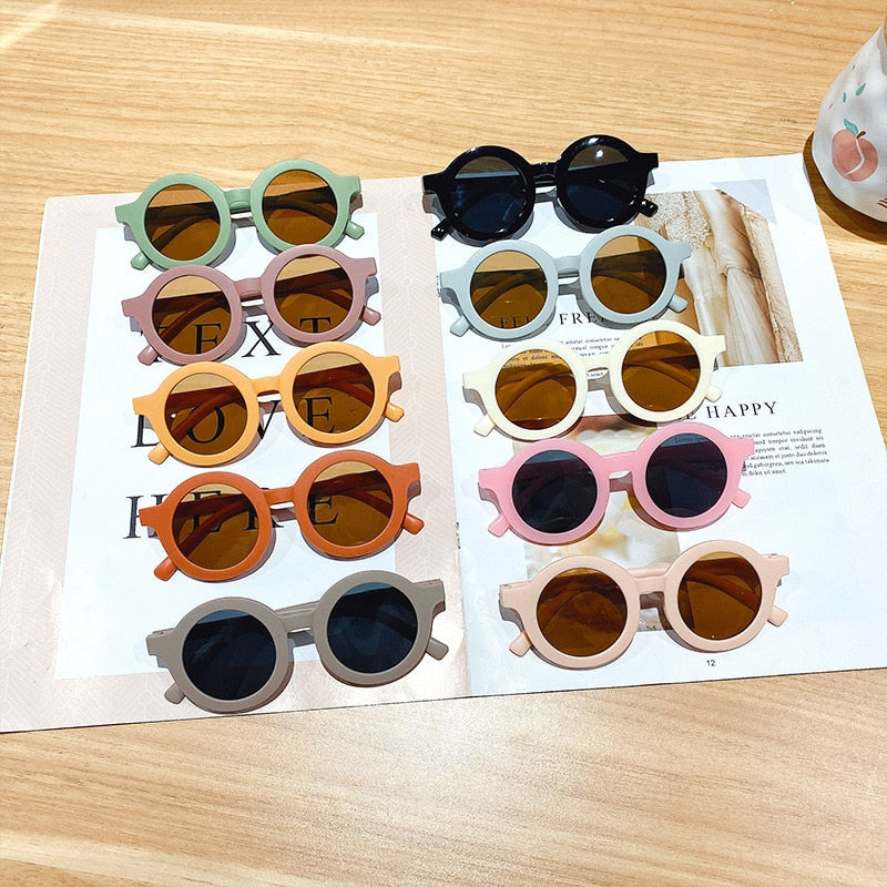 Childrens Round Frame Light Sunglasses - 34 Threads