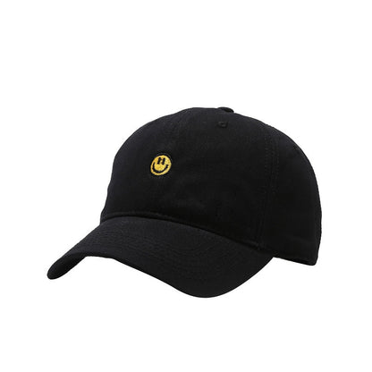 Smiley Face Embroidered Baseball Cap - 34 Threads