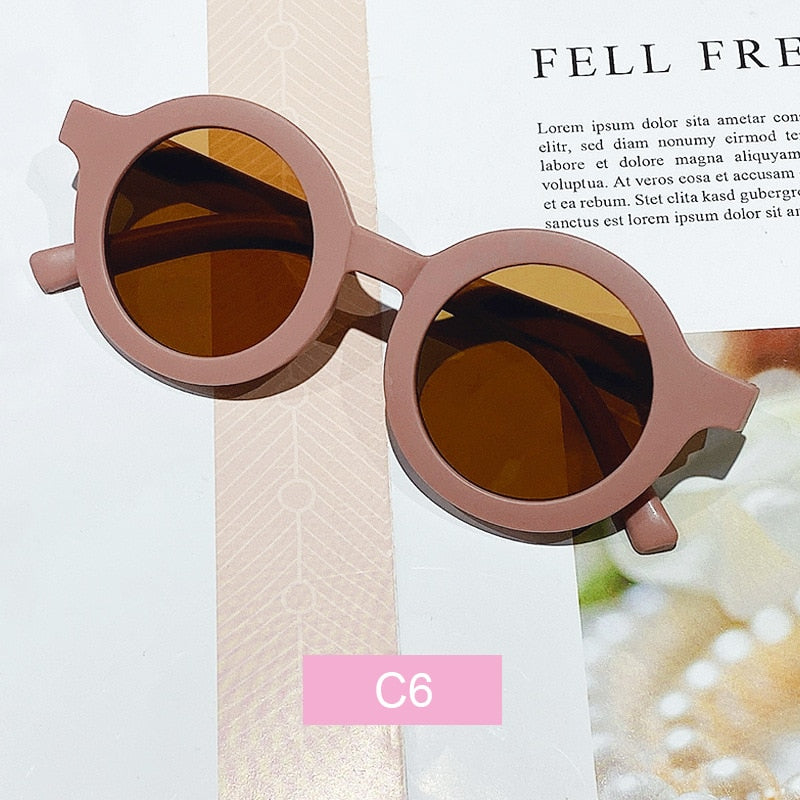 Childrens Round Frame Light Sunglasses - 34 Threads