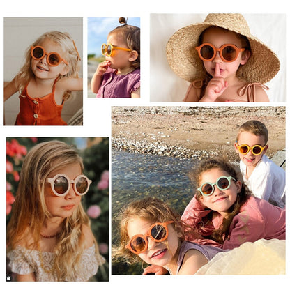 Childrens Round Frame Light Sunglasses - 34 Threads
