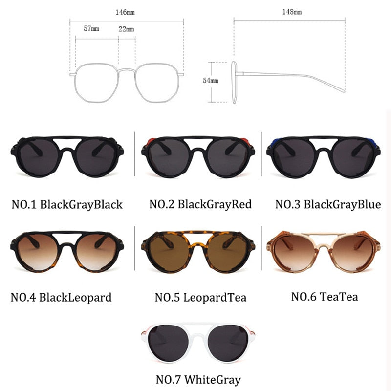 Luxury Punk Retro Shades - 34 Threads