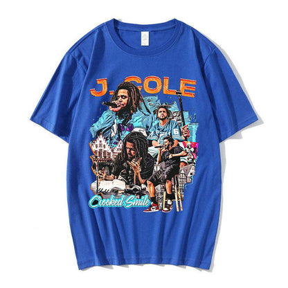 J. Cole Crooked Smile Oversized Tee - 34 Threads