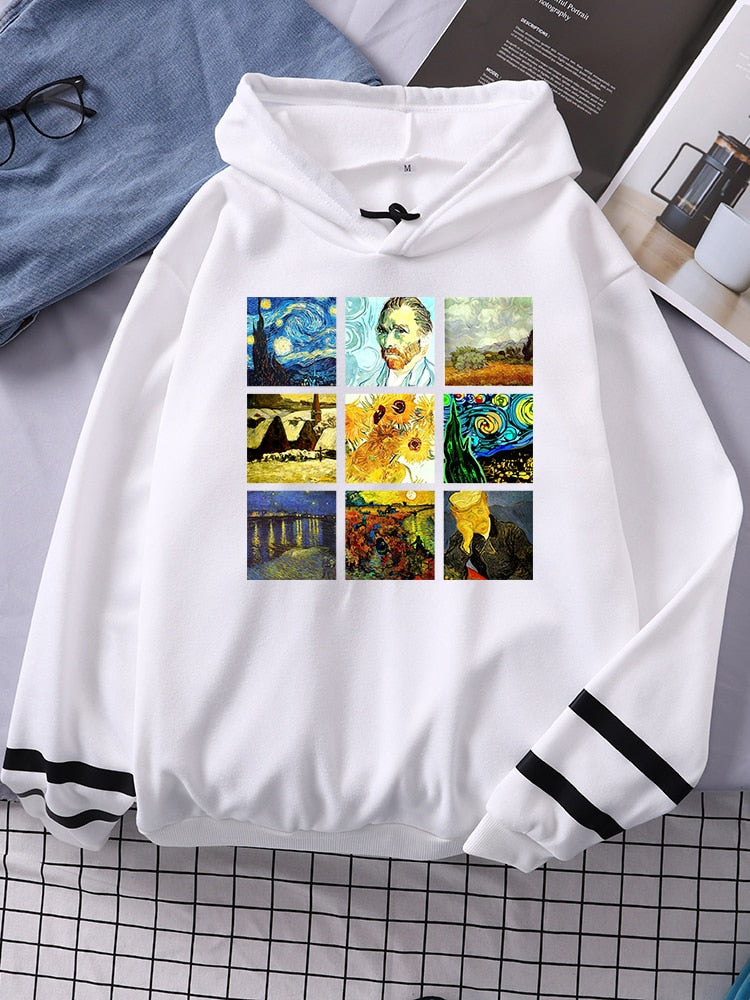 Van Gogh Works Print Hoodie - 34 Threads