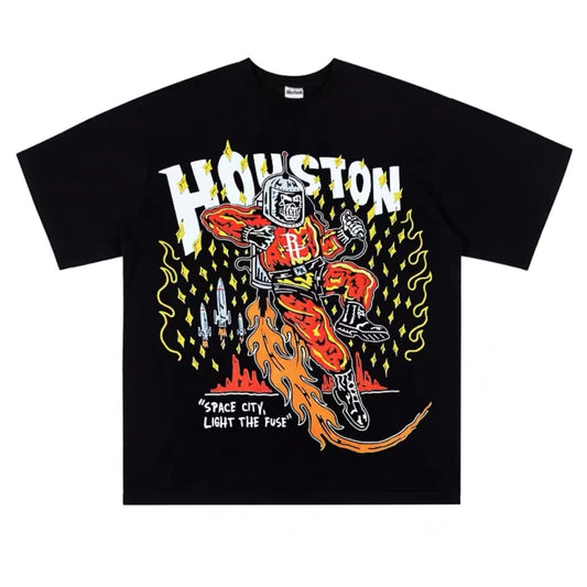 Retro Houston Rockets T-Shirt - 34 Threads