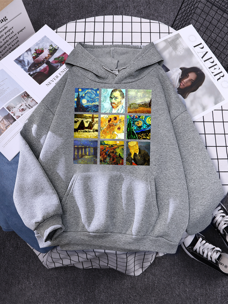 Van Gogh Works Print Hoodie - 34 Threads