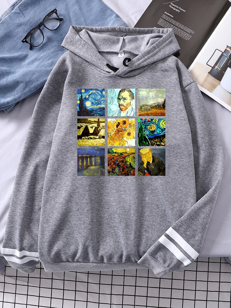 Van Gogh Works Print Hoodie - 34 Threads