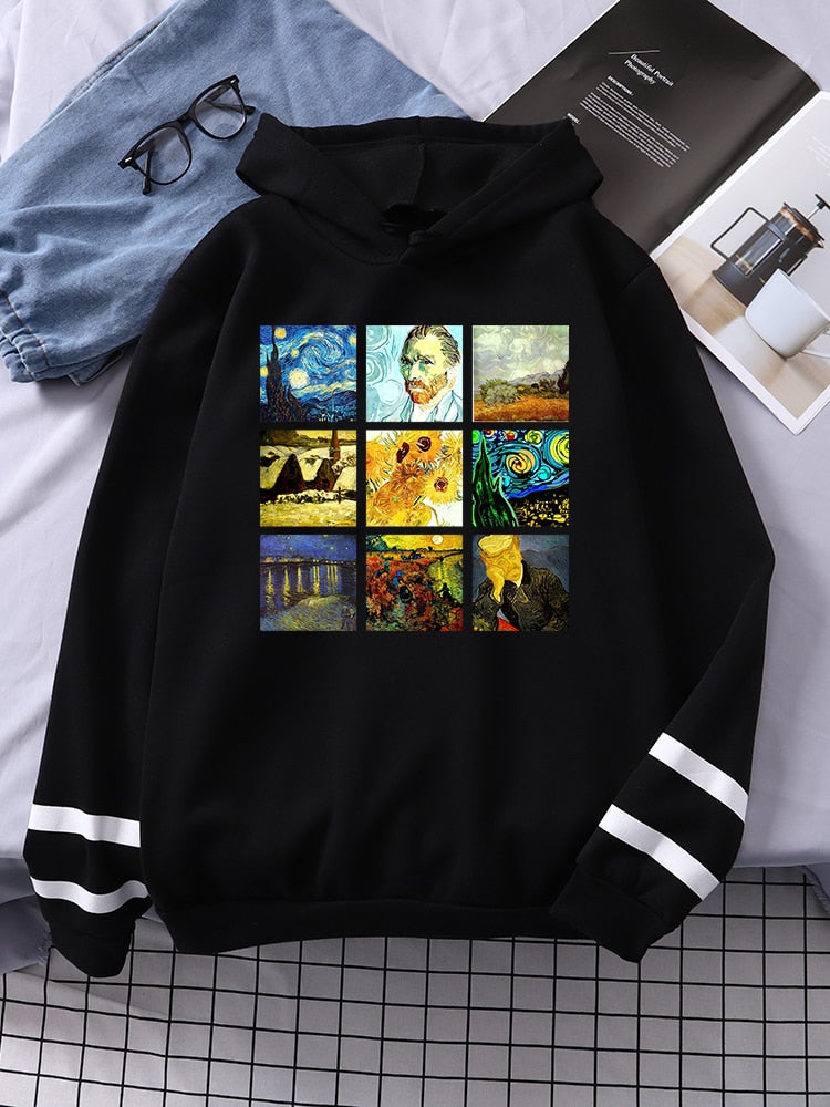 Van Gogh Works Print Hoodie - 34 Threads