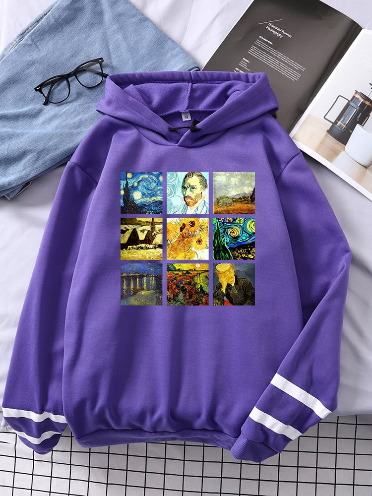 Van Gogh Works Print Hoodie - 34 Threads