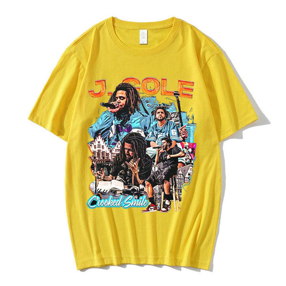 J. Cole Crooked Smile Oversized Tee - 34 Threads