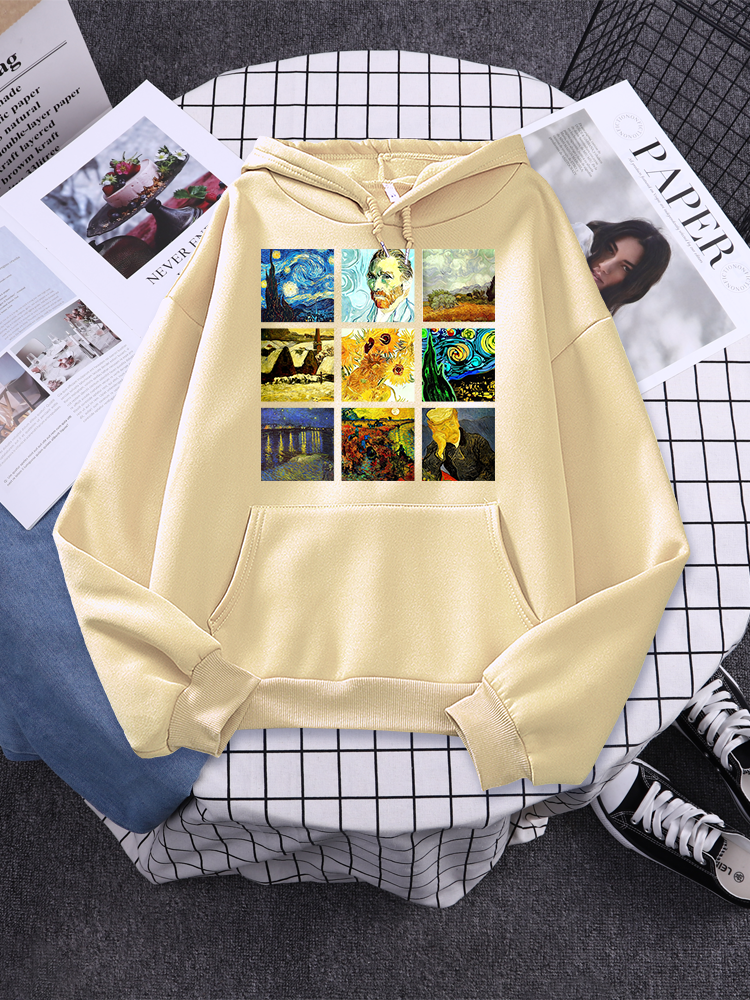 Van Gogh Works Print Hoodie - 34 Threads