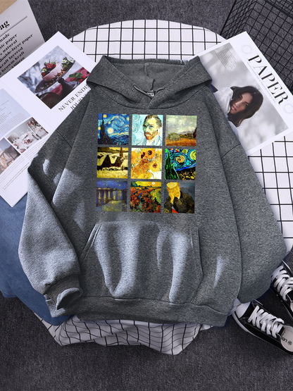 Van Gogh Works Print Hoodie - 34 Threads