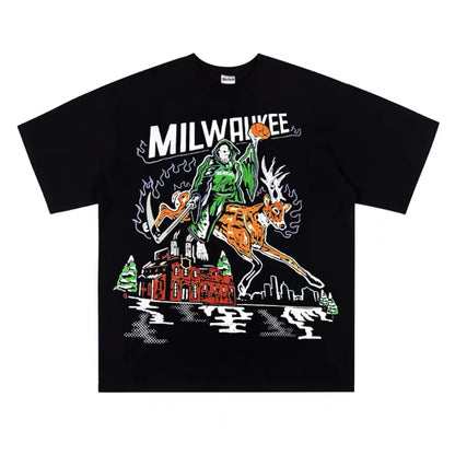 Retro Milwaukee Bucks T-Shirt - 34 Threads