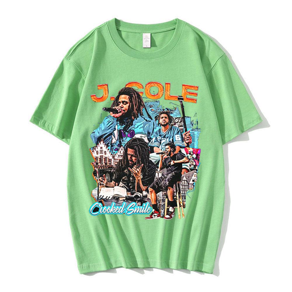 J. Cole Crooked Smile Oversized Tee - 34 Threads