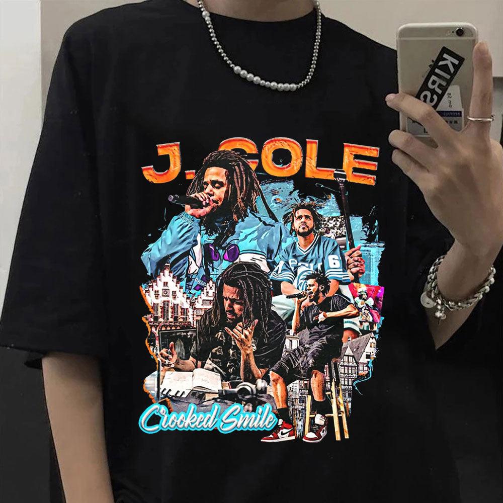 J. Cole Crooked Smile Oversized Tee - 34 Threads