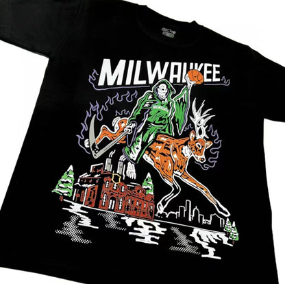 Retro Milwaukee Bucks T-Shirt - 34 Threads