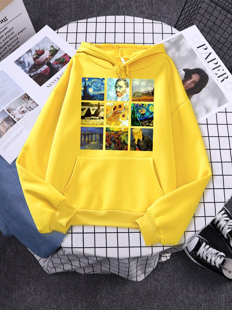 Van Gogh Works Print Hoodie - 34 Threads