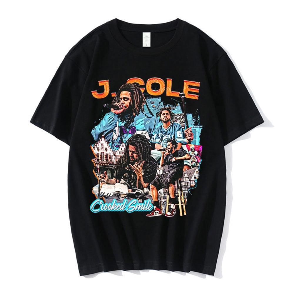 J. Cole Crooked Smile Oversized Tee - 34 Threads