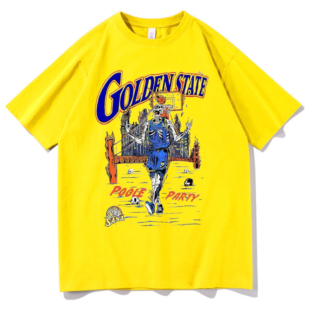 Retro Golden State Warriors Skeleton T-Shirt - 34 Threads