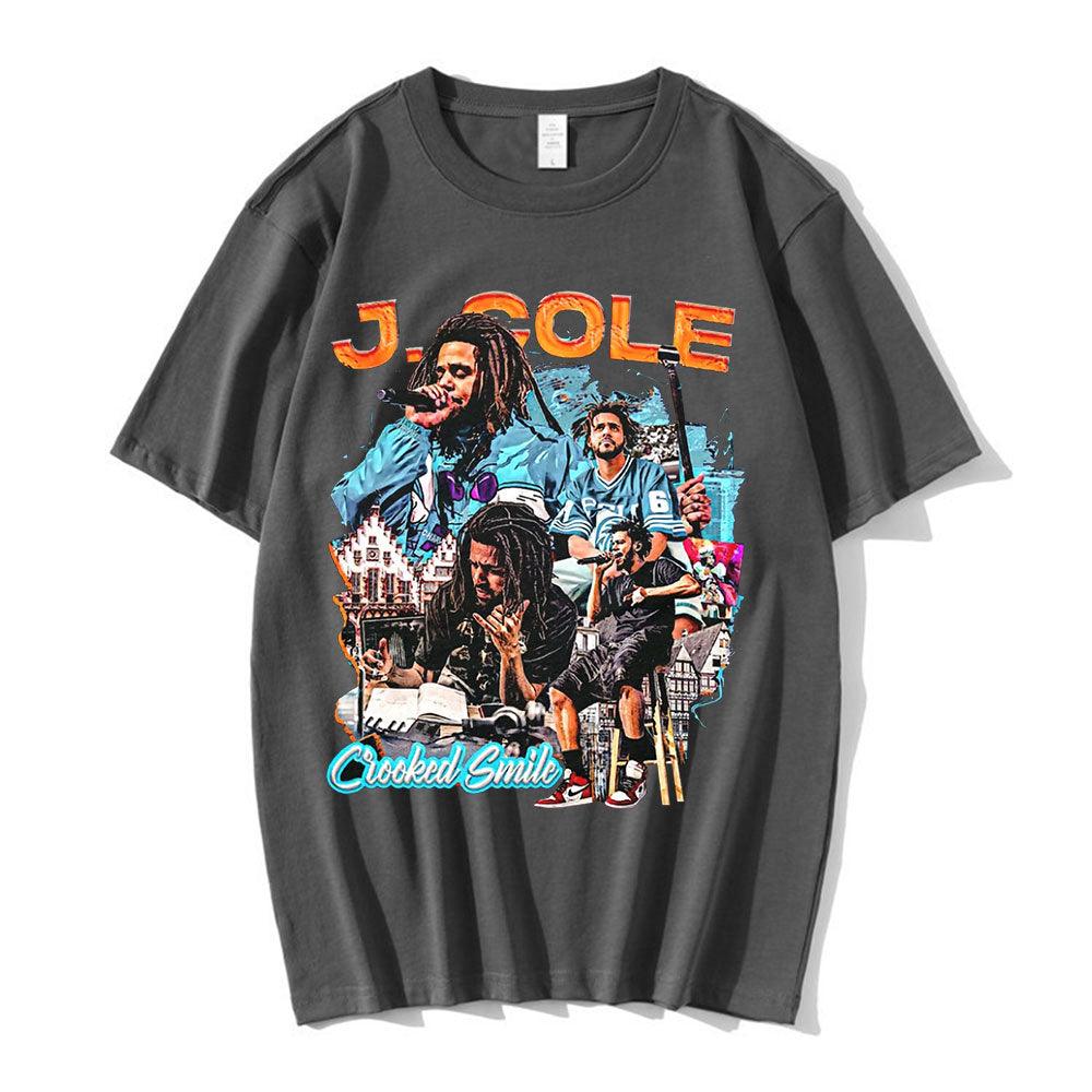 J. Cole Crooked Smile Oversized Tee - 34 Threads