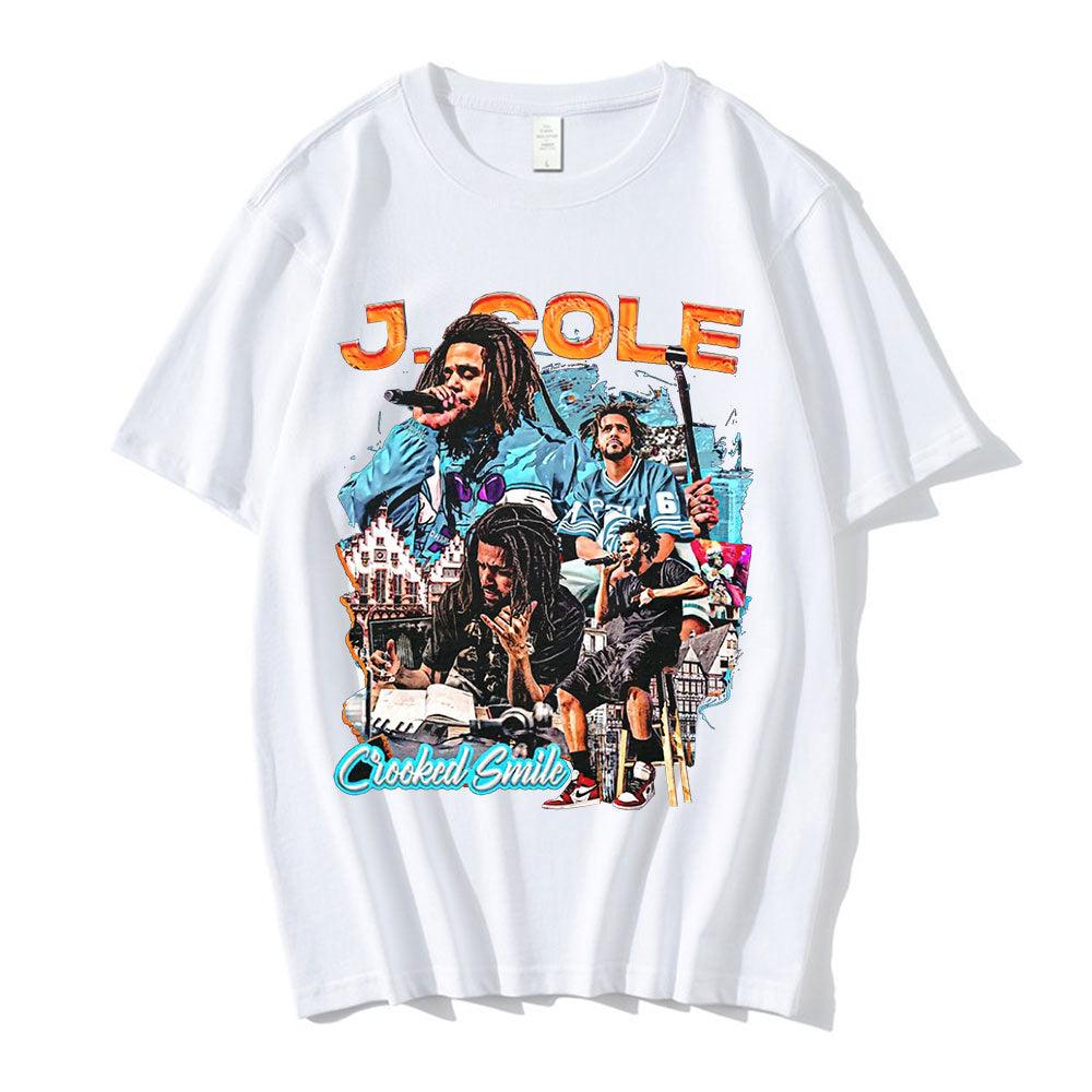 J. Cole Crooked Smile Oversized Tee - 34 Threads